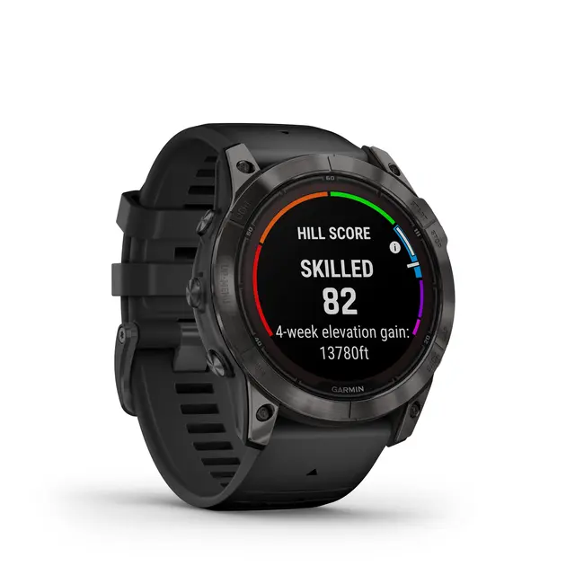 Garmin Fenix 7X Pro Sapphire Solar Sapphire Solar Edition, Karbongrå/sort 