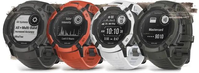 Garmin Instinct 2X Solar Grafitt GPS smartklokke med LED-lykt 