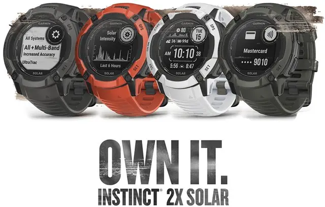 Garmin Instinct 2X Solar Grafitt GPS smartklokke med LED-lykt 