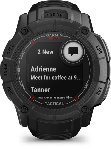Garmin Instinct 2X Solar Tactical Edt Taktisk GPS smartklokke med LED-lykt 