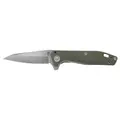 Gerber Fastball Flat Sage Foldekniv med belteklips og fingerflip