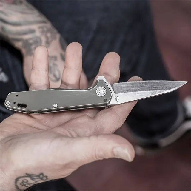 Gerber Fastball Flat Sage Foldekniv med belteklips og fingerflip 
