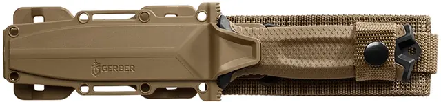 Gerber Strongarm Coyote Serrated Høykvalitets 420HC stål og sikkert grep 