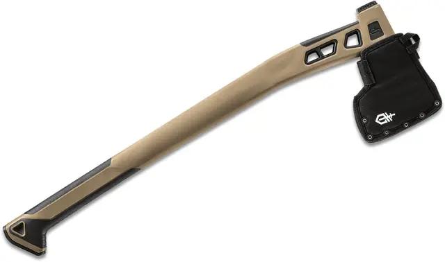 Gerber Bushcraft Axe Coyoyte Brown Multifunksjons buschcraft øks på 66,7cm 