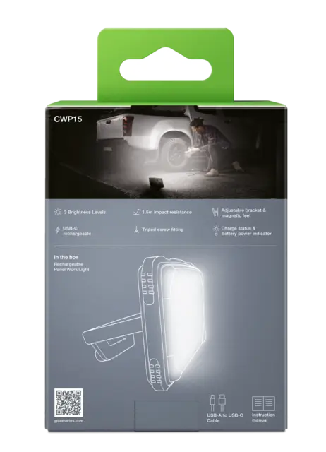 GP CWP15 Discovery arbeids/Camping Lykt 1200 Lumen 