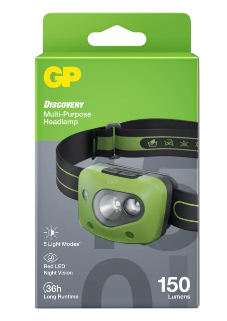 GP CH43 Discovery  Hodelykt 150 Lumen 