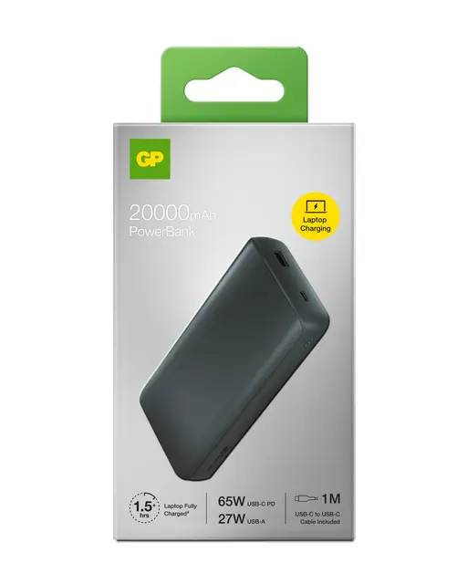 GP Powerbank T20B, Grå 20 000 mAh 