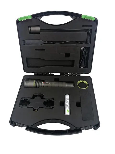 GP Design Jakttilbehør-sett AK01 Våpenfeste, Fjernbryter, Lommelykt 