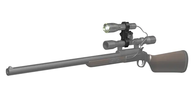 GP Design Jakttilbehør-sett AK01 Våpenfeste, Fjernbryter, Lommelykt 