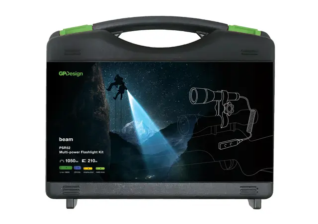 GP Design Jakttilbehør-sett AK02 Våpenfeste, Fjernbryter, Lommelykt 