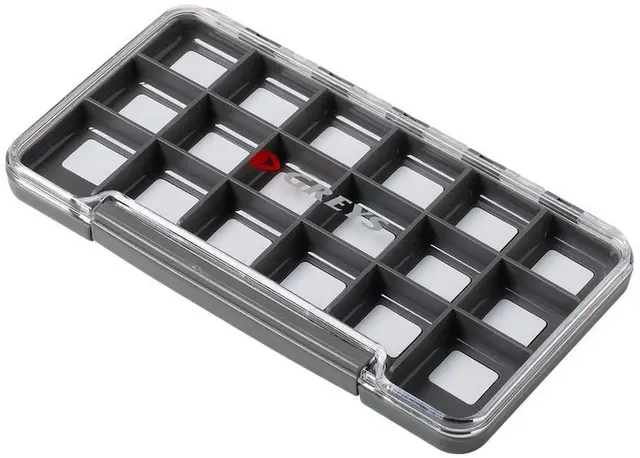 Greys Slim Fly Box 18 Rom Vanntett flueboks 