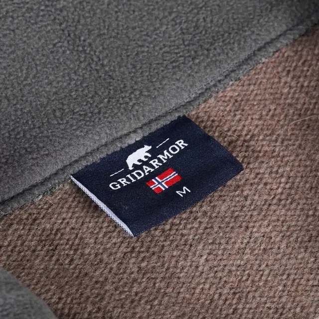 Gridarmor Snøkrystall Half Zip Grey S Grey/Beige/White, herre 