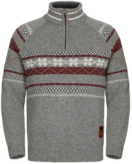 Gridarmor Snøstjerne Hz Ullgenser M L Grey Melange 