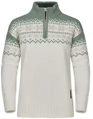 Gridarmor Sn&#248;krystall Half Zip Ullgenser White/Green S