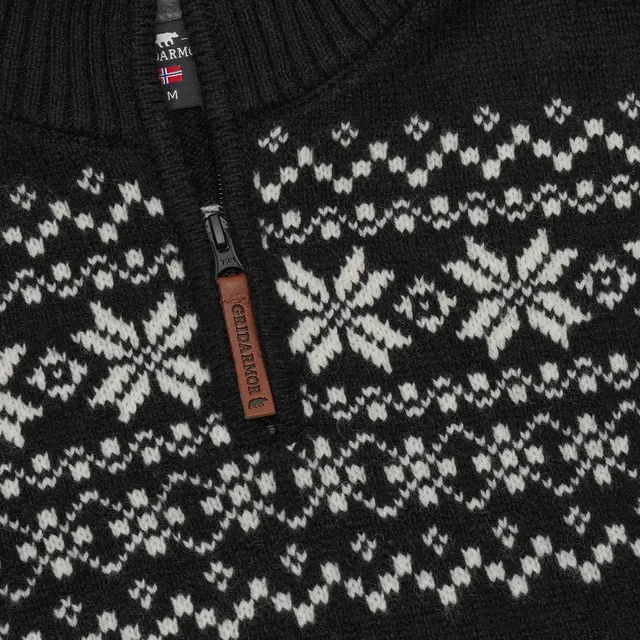 Gridarmor Snøkrystall Hz Ullgenser M L Black/white 