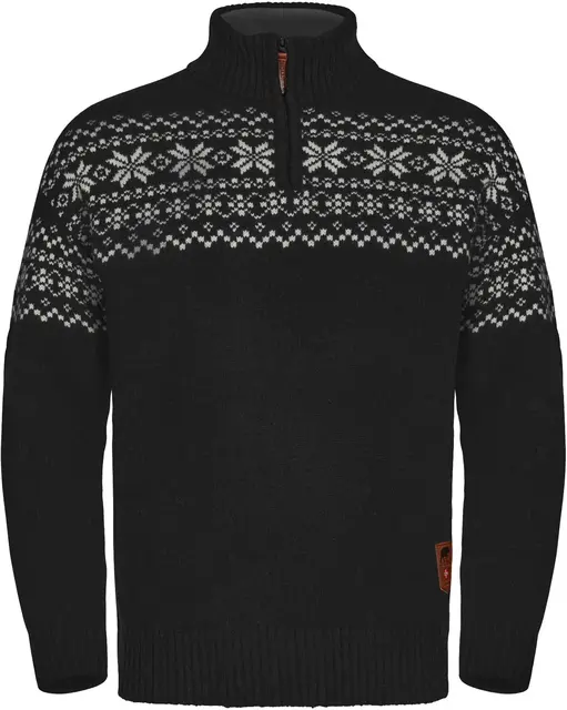 Gridarmor Snøkrystall Hz Ullgenser M L Black/white 