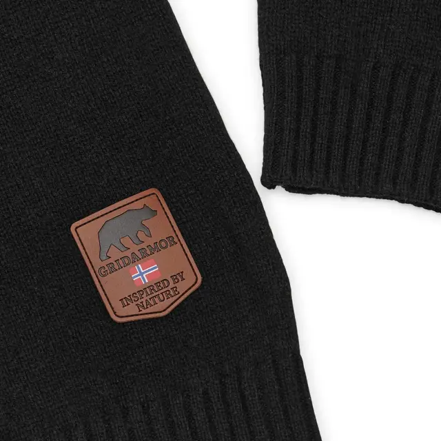 Gridarmor Snøkrystall Rn Ullgenser M L Black/white 