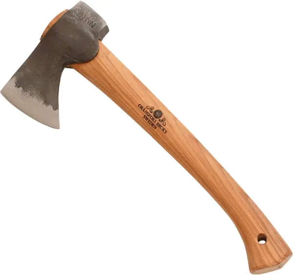 Gränsfors Stor Klyveøks 70cm Eggbeskytter av vegetabilsk garvet skinn 