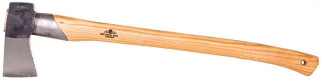 Gränsfors Stor Klyveøks 70cm Eggbeskytter av vegetabilsk garvet skinn 