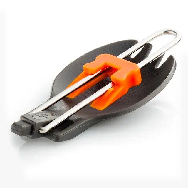 GSI Folding Foon Orange To-i-en gaffel og skje 
