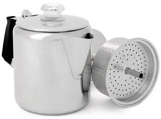 GSI Glacier 6 cup Perculator i st&#229;l Solid og stilig rustfri perkulator