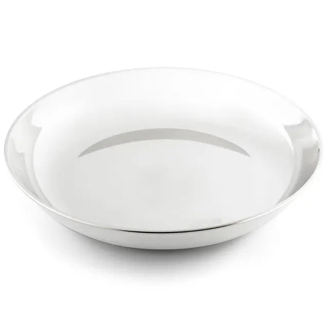 GSI Glacier Stainless Deep plate Solid tallerken i rustfritt stål 