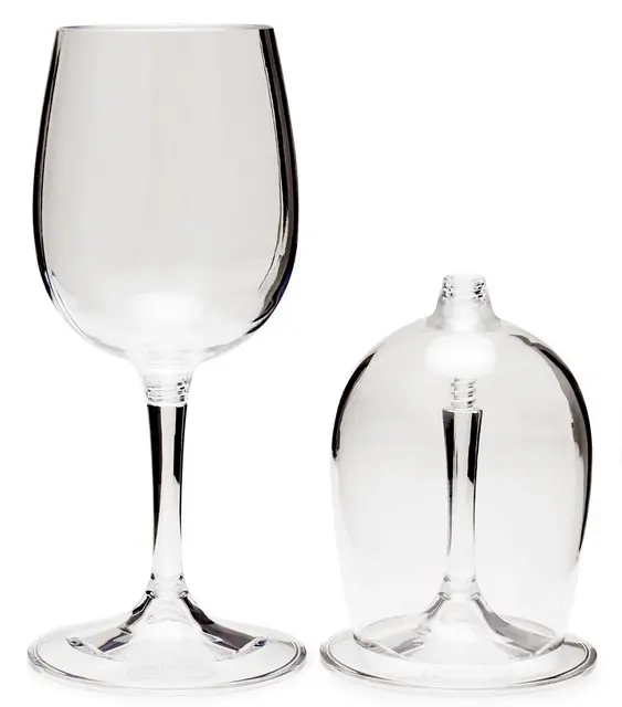 GSI Nesting Wine Glass set 2-pak - Vinglass i BPA-frie copolyester 