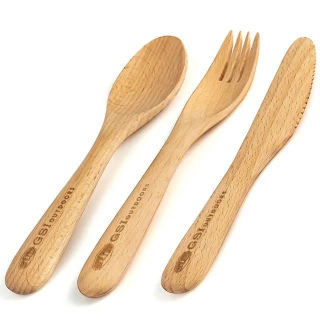 GSI Rakau Cutlery Set Kniv, gaffel og skje 