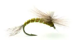 Baetis Klekker Olive #14 Kj&#248;p 12 fluer f&#229; gratis flueboks