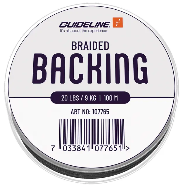 Guideline Braided Backing Black 20 lbs 100m 