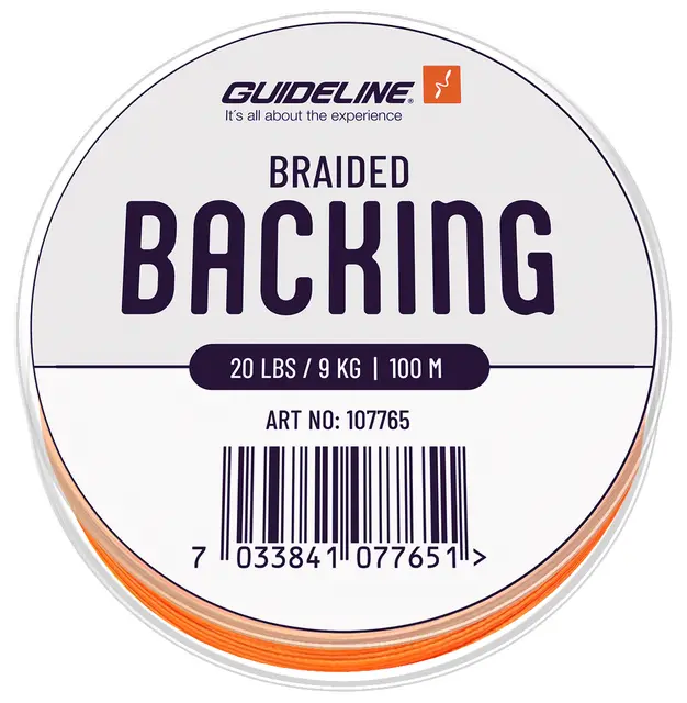 Guideline Braided Backing Orange 20 lbs 100m 