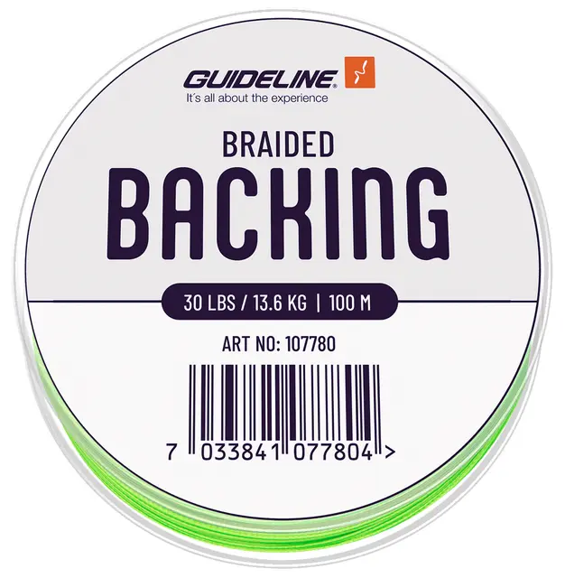 Guideline Braided Backing Lime Green 30 lbs 100m 