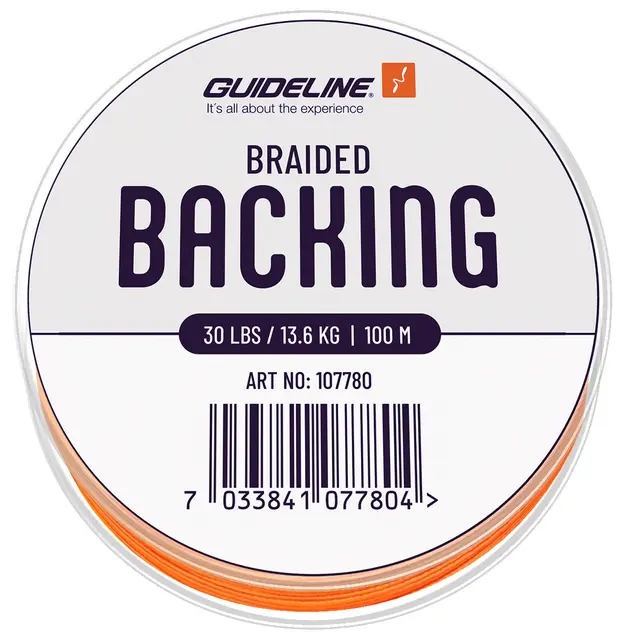 Guideline Braided Backing Orange 30 lbs 100m 