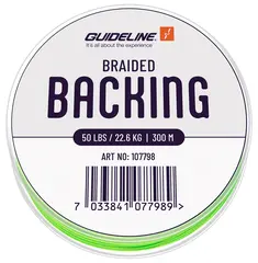 Guideline Braided Backing Lime Green 50 lbs 200m