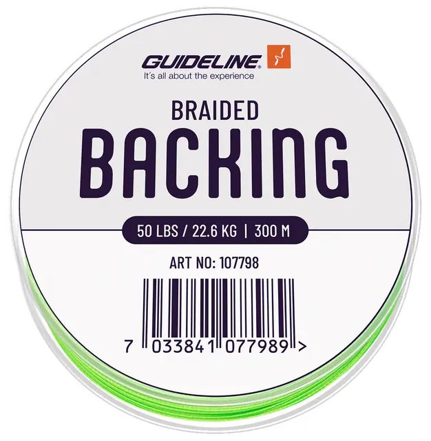 Guideline Braided Backing Lime Green 50 lbs 200m 