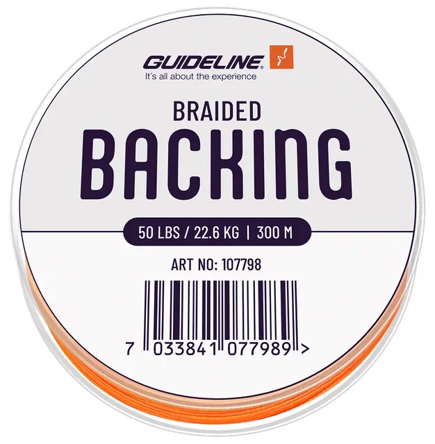 Guideline Braided Backing Orange 50 lbs 200m 