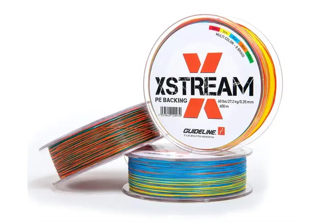 Guideline Xstream PE Backing 150m Braided - Multicolour - 40lbs/0,25mm 