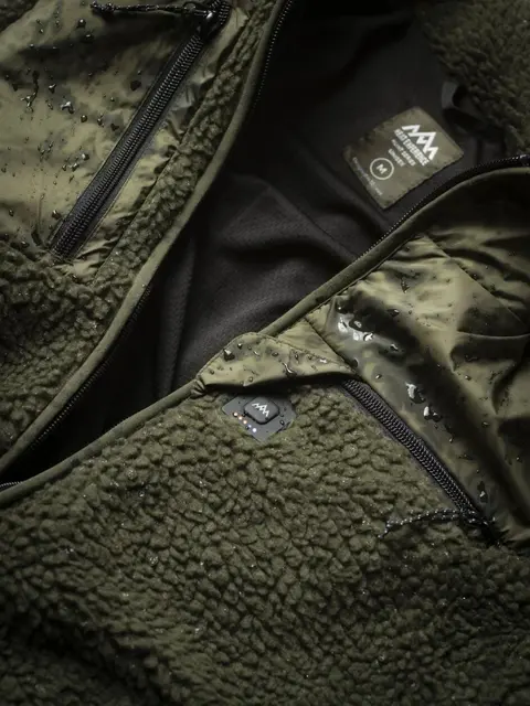 Heat Experience Pile Fleece Unisex XS Olive Green 