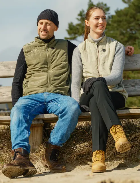 HeatX Heated Everyday Vest M Green S Lichen Green, herre 