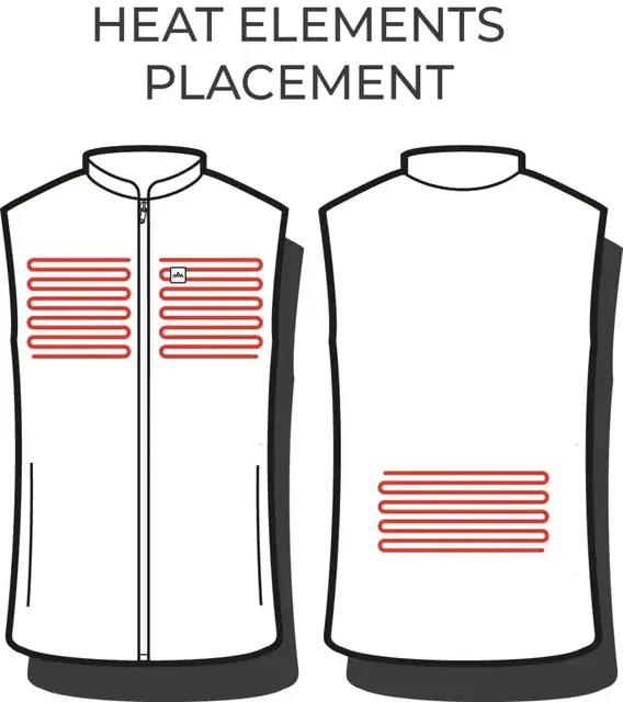 HeatX Heated Everyday Vest M Tidal S Tidal Foam, herre 