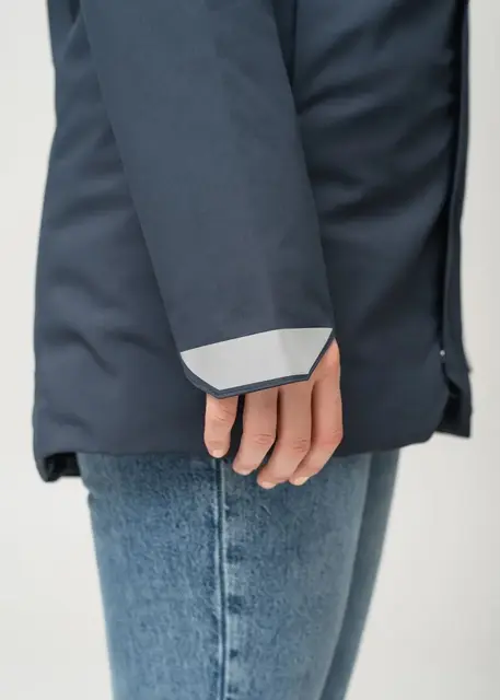 HeatX Heated Oslo Coat Womens Navy XS Allsidig jakke med elektrisk varme 