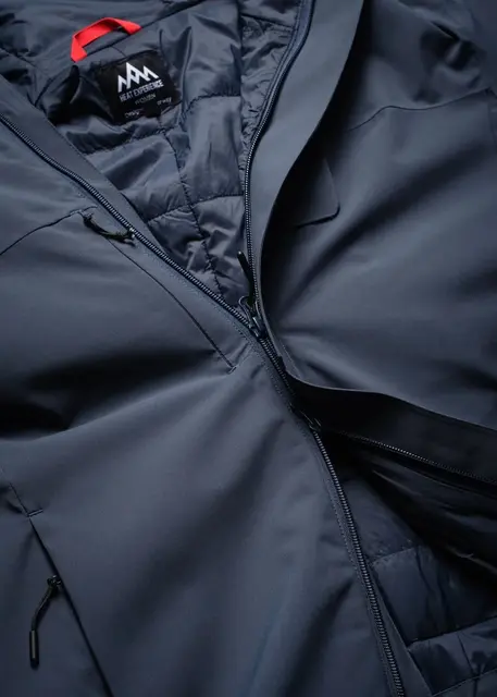 HeatX Heated Oslo Coat Womens Navy XS Allsidig jakke med elektrisk varme 