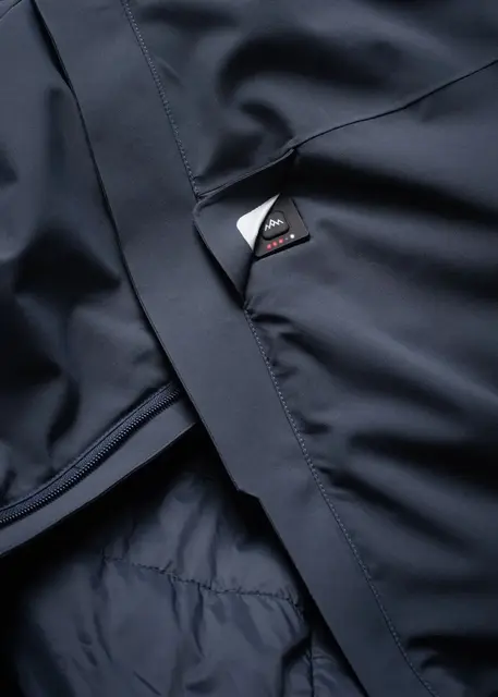 HeatX Heated Oslo Coat Womens Navy XS Allsidig jakke med elektrisk varme 