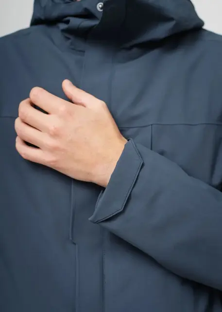 HeatX Heated Oslo Coat Womens Navy XS Allsidig jakke med elektrisk varme 