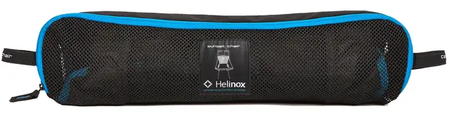 Helinox Sunset Chair Black/Cyan Blue Høy og komfortabel stol 