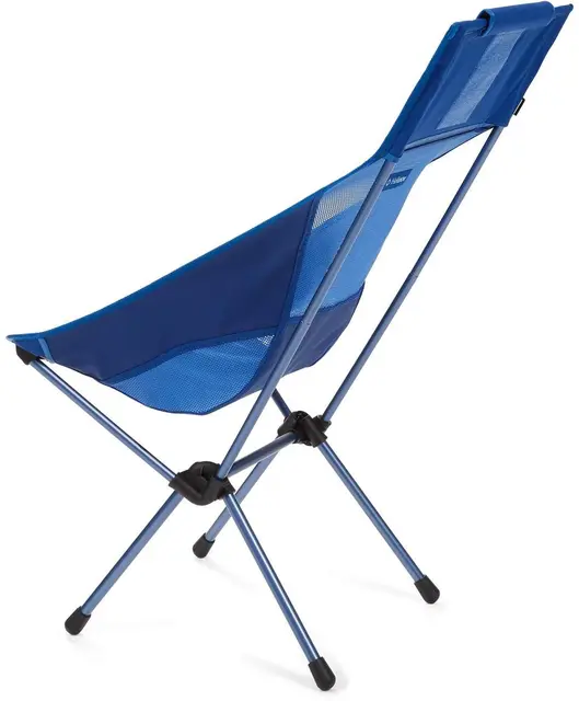 Helinox Sunset Chair Blue Block/Navy Høy og komfortabel stol 