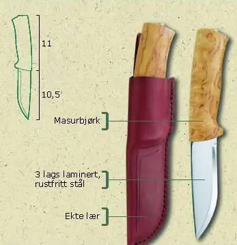 Helle Eggen Norsk kvalitetskniv, No. 75 