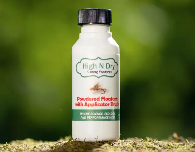 High N Dry Powdered Floatant with Brush Pulver impregnering for tørrfluer 