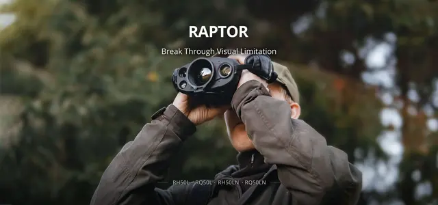 Hikmicro Raptor RQ50LN 940nm Termisk binokulær kikkert med IR 