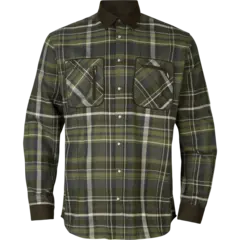 H&#228;rkila Pajala Skjorte Olive check M Rutete skjorte i 100% bomull